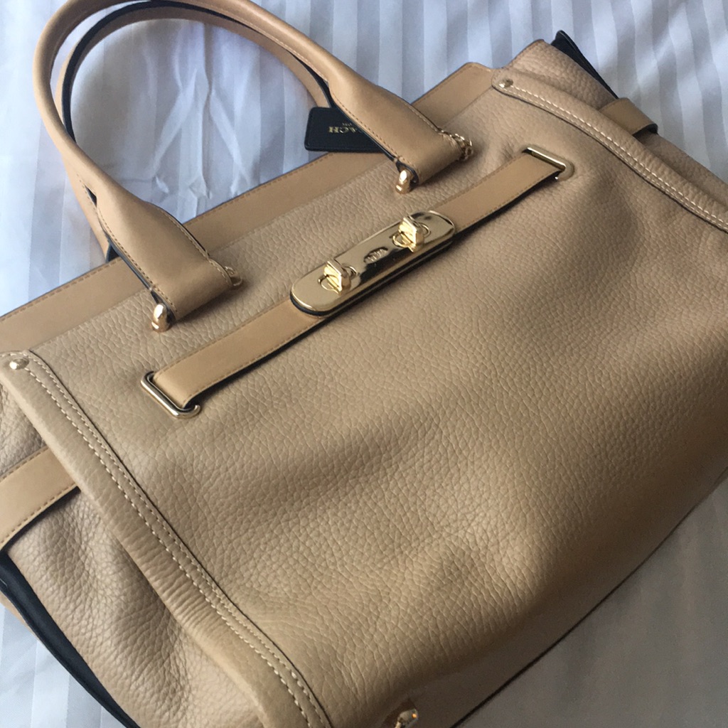 Coach Swagger In Neutral Beige